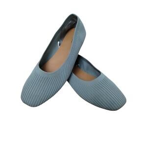 Stylus Franco Women's Gray Slip On Flats Shoes‎ Sz 8 Balletcore Ribbed Capsule